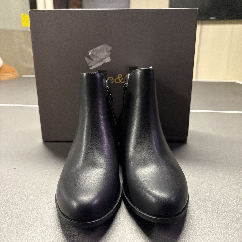 Style &‎ Co Women's Black Solid Laylaa Zip Ankle Booties Shoe Size 7.5M